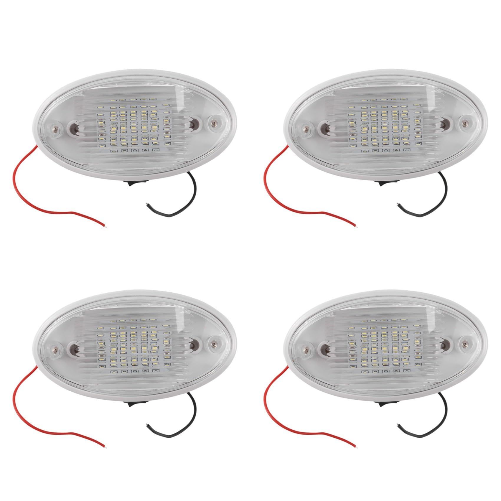 Bloepum 4X 12V LED Light with Switch Caravan Motorhome Boat Awning Annex Tunnel Boot White