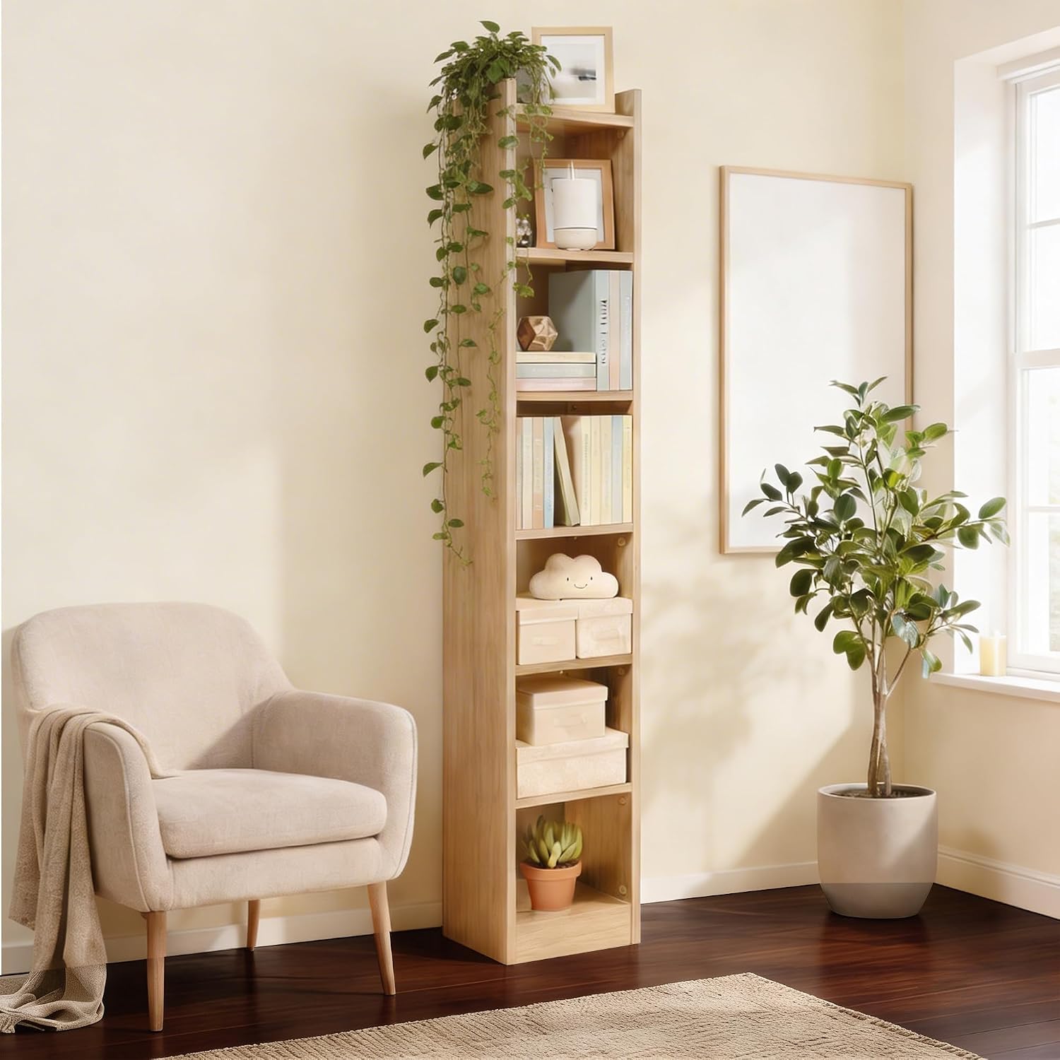 Green Soul Alba 7 Shelves Engineered Wood Book Shelf | Multipurpose Wooden Bookshelf for Home, Bedroom, Living Room, Study... - Review, Price and Buying Guide
