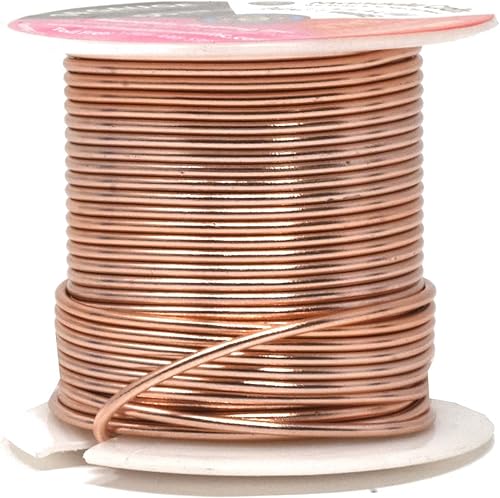 Vista 315 de Mandala Crafts Alambre de aluminio anodizado de calibre 8 para hacer joyas, alambre neutro flexible de color de 128 pies, flexible y flexible