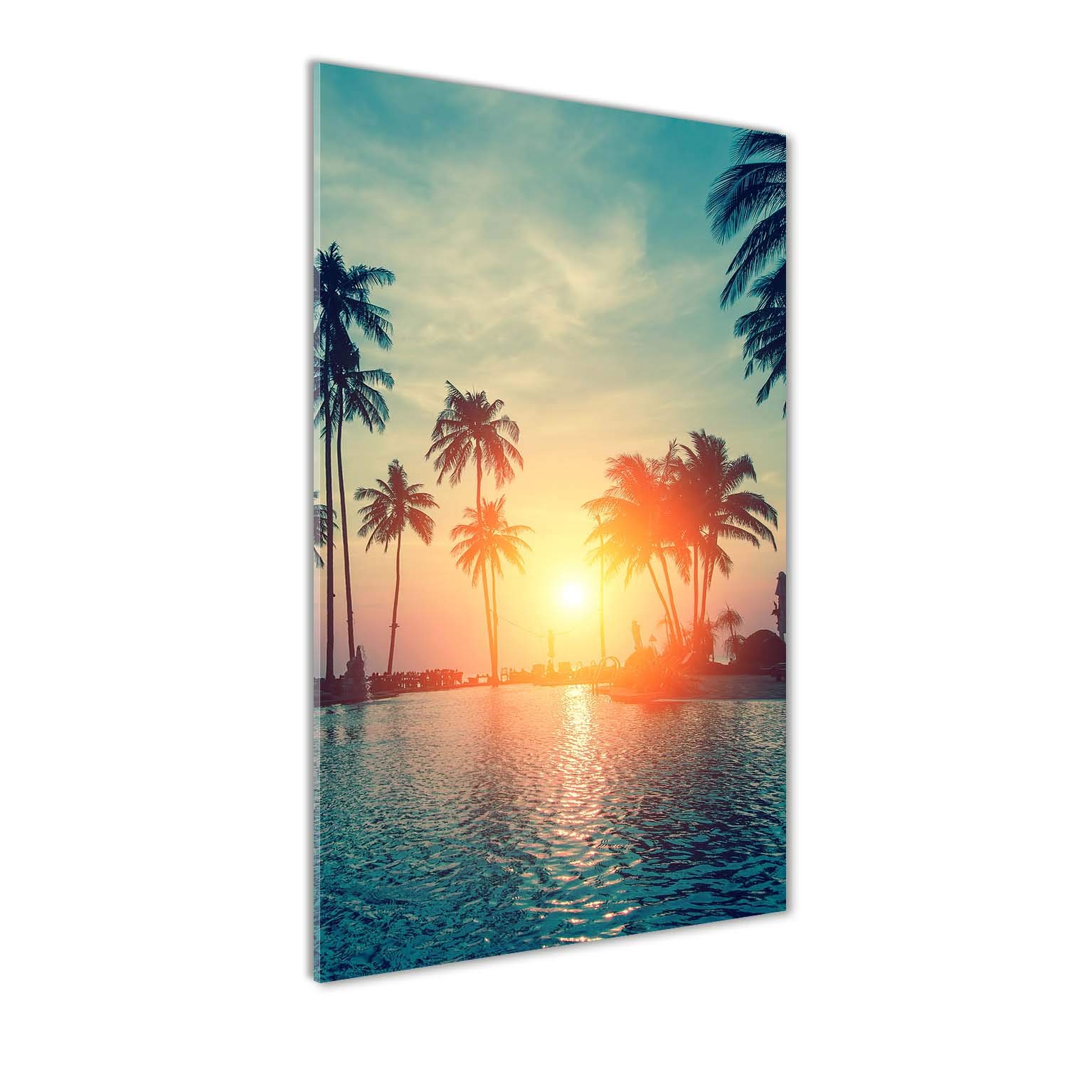 Tableaux pour la Mur en Verre Acrylique Tulup | Finition Luxe Paysage Tropical 50x100