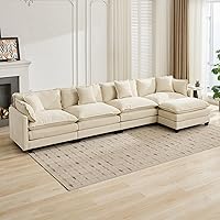 Vista 34 de Modernos y acogedores sofás seccionales para sala de estar, cómodos sofás seccionales verdes, sofá para sala de estar, sofás y sofás (negro, otomano)