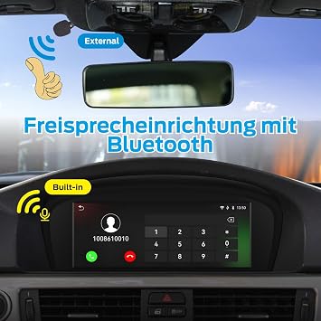 Linux Car Radio Flash Start Compatible with BMW 3 / 5 Series E60 E61 E63 E64 E90 E91 E92 (2005-2008) CCC iDrive Upgrade Bluetooth/Wireless CarPlay/Android Car Full Function Preservation of the Original System
