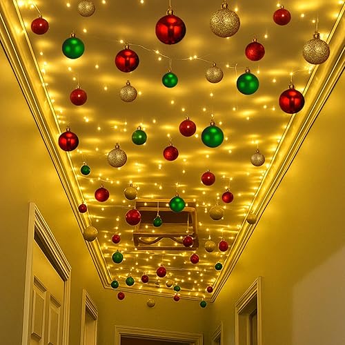 Soulchen Christmas Hallway Ceiling Decorations Set with 82 Christmas Ball