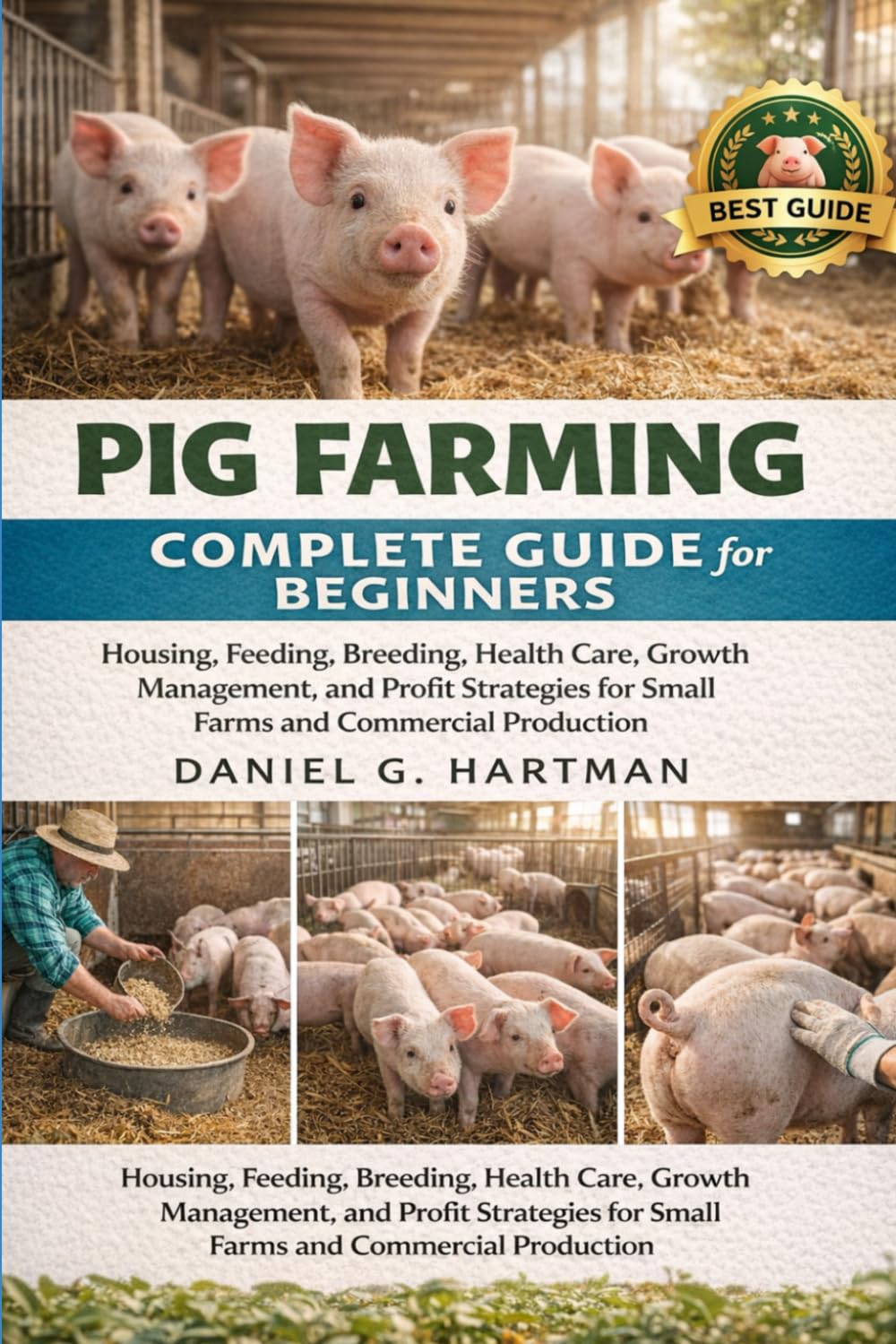 Pig Farming Complete Guide for Beginners: Housing, Feeding, Breeding, Health Care, Growth Management, and Profit Strategies for Small Farms and Commercial Production