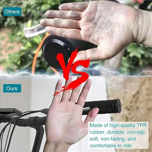 Miniatura 6 de 4 empuñaduras de mango de bicicleta, agarre de goma antideslizante para niños, agarre de bicicleta de repuesto especializado, para playa, crucero de