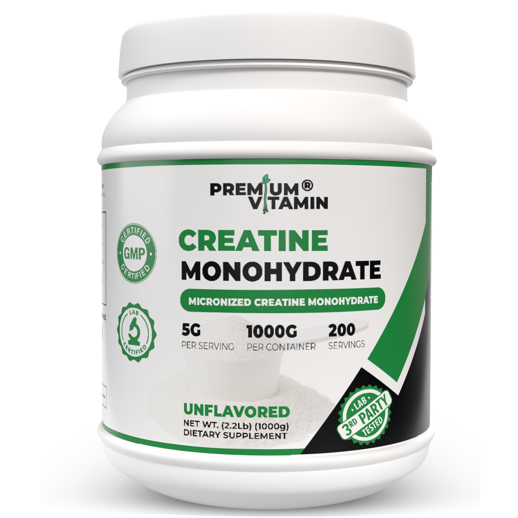 Creatine Monohydrate Powder – 100% Pure Micronized Unflavored Creatine for Men & Women - Muscle Growth, Power & Recovery – 100 Servings, 500g — Amazon image 10