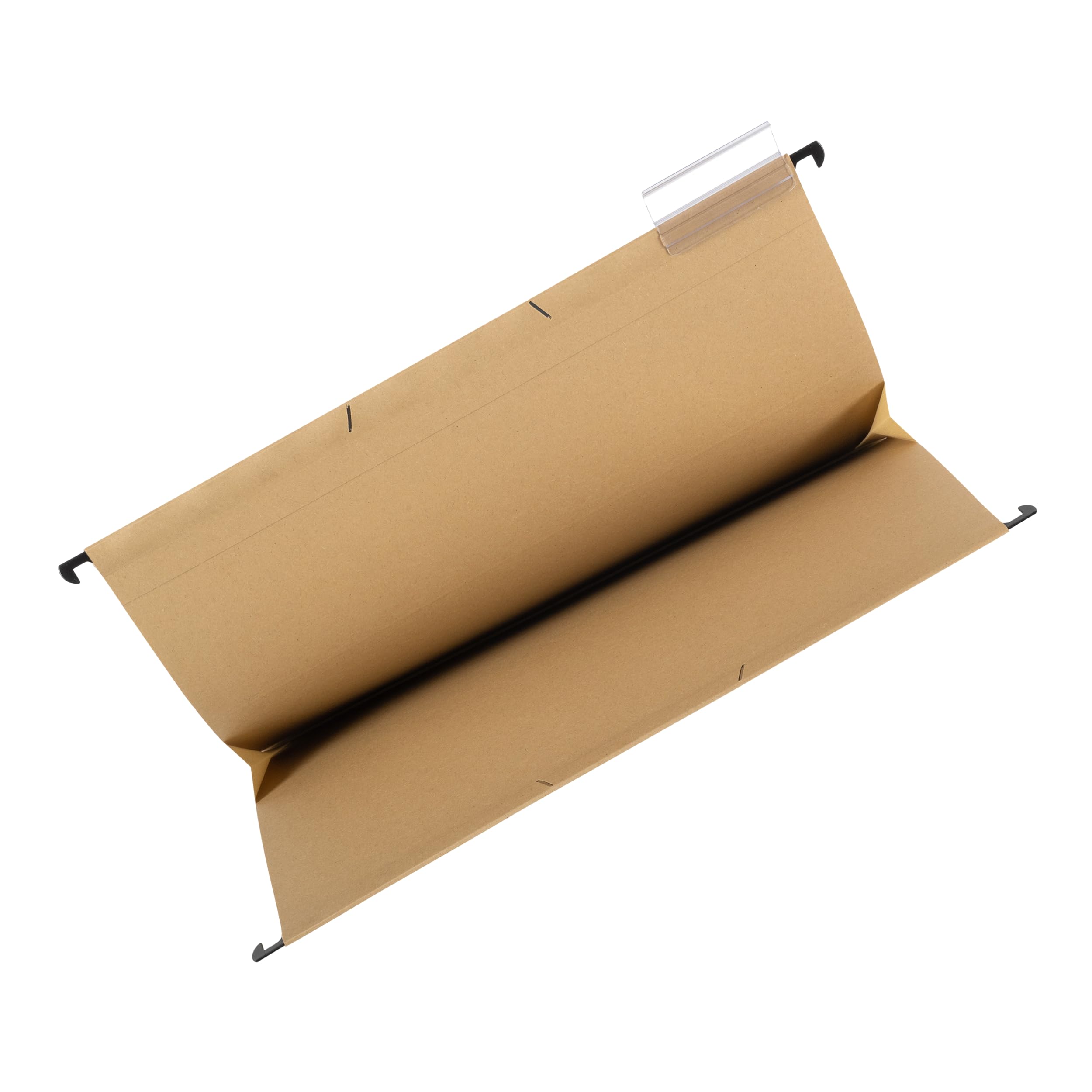 Hängetaschen für A4, Hängeregister, mit Leinenfröschen, inkl. Vollsichtreitern, braun, 25 Stück