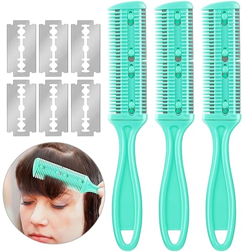 Maitys 3 Pcs Haircut Razor Comb Hair Cutting Comb with