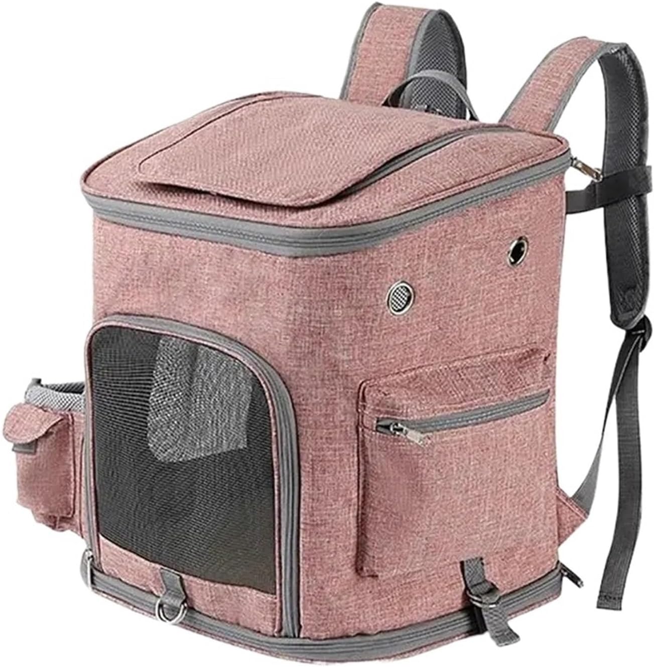 Compatible for Breathable Pet Backpack Cat Bag Portable Foldable Small Dog and Travel Large Capacity