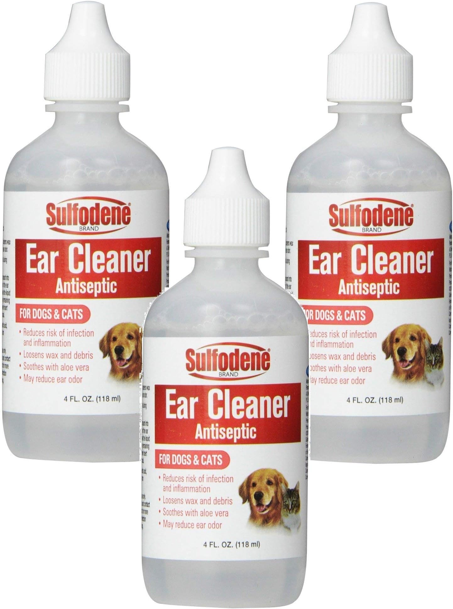 Farnam Sulfodene Ear Cleaner for Dogs & Cat, 4 fl. oz