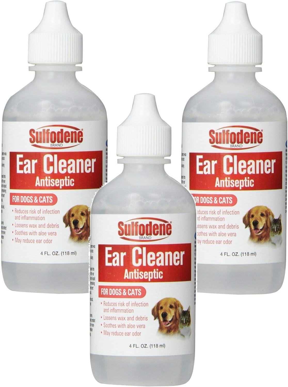 Sulfodene Ear Cleaner Antiseptic for Dogs & Cats, 4oz