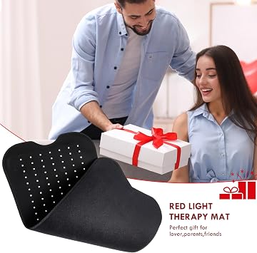 Red Light Mat,31.5 x 14 Large Body Pad, 210 LEDs with 660nm Red & 850nm Near Infrared Light, Adjustable Brightness & Timer, for Legs Back Waist Shoulders Neck