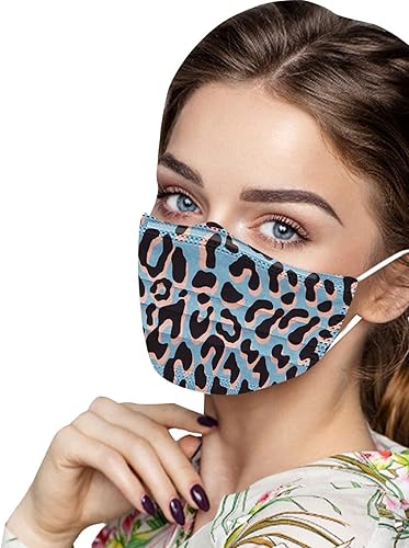 Miniatura 6 de 50 máscaras desechables de guepardo para mujer, para adultos, día festivo, cuidado de la piel, máscara facial de protección facial completa