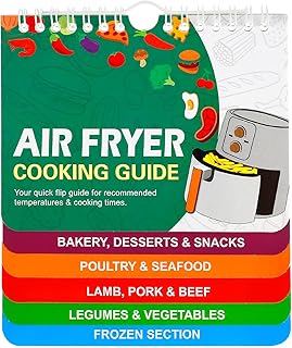 Air Fryer Cookbook, Effortless Air Fryer Recipes for Beginners, Air Fryer Cheat Sheet, Cooking Guide Booklet, Instant Air ...
