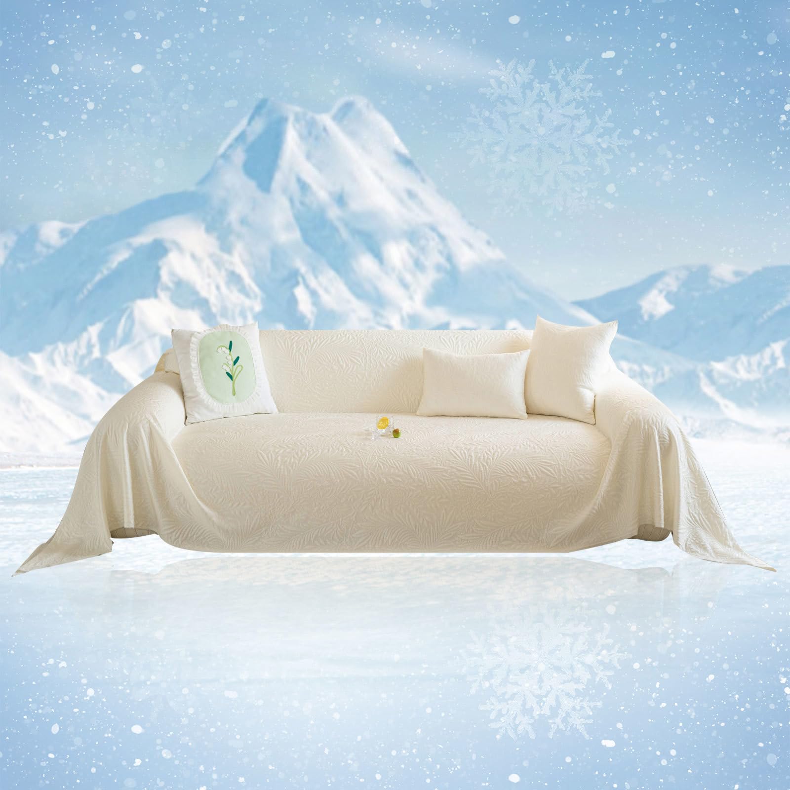 STACYPIK Cooling Botanical Leaf Sofa Cover