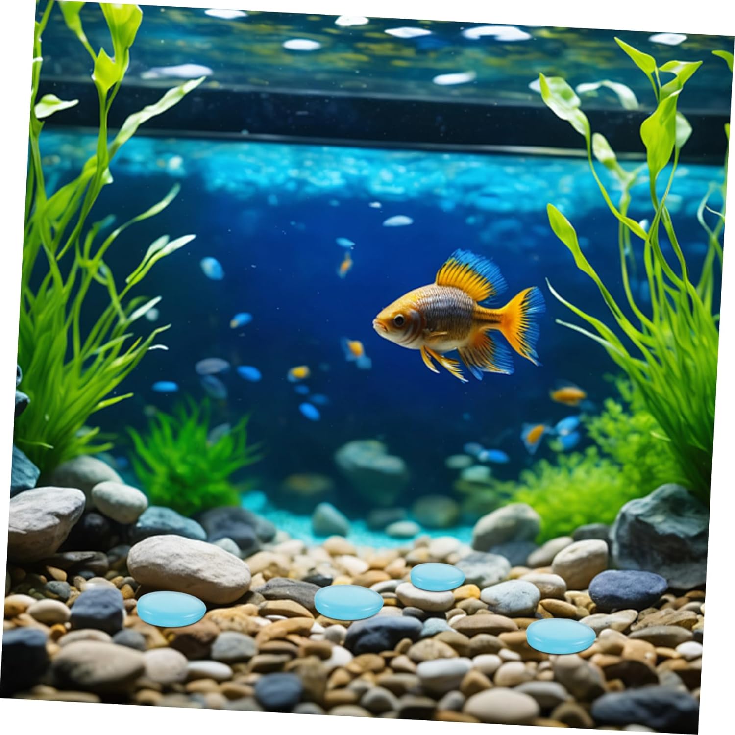 400PCS Luminous Craft Pebbles Glow The for Aquariums Garden Pathways and Landscaping Weatherproof Decorative Rocks for Summer Use