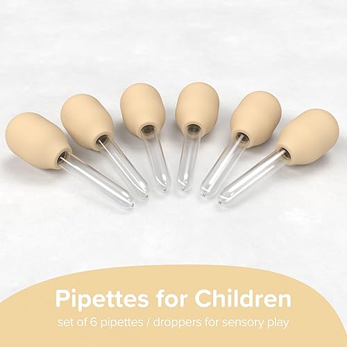 Miniatura 2 de Inspire My Play 6 x Goteros Líquidos Naturales para Manualidades Infantiles - Pipetas de Juego Sensorial para Niños - Juguetes y Accesorios de Juego
