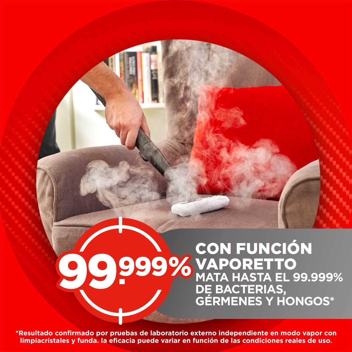 Polti StainOver SC20, Limpia Tapicerías a Vapor 4 en 1 para Eliminar Manchas, Quitamanchas con Función Vaporetto, Ideal para Quienes tienen Animales, 9 accesorios incluidos, Gris