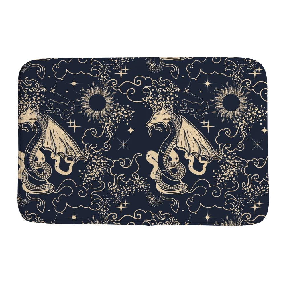 Tapis de bain petit espace style ethnique pour déco de salle de douche