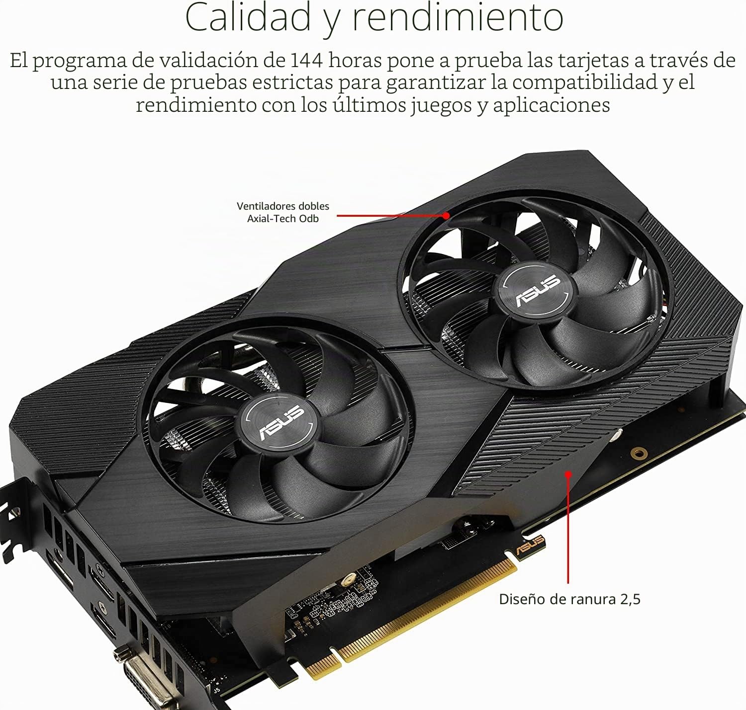 ASUS Dual EVO Gaming GeForce RTX 2060 OC Edition 6GB GDDR6 con la