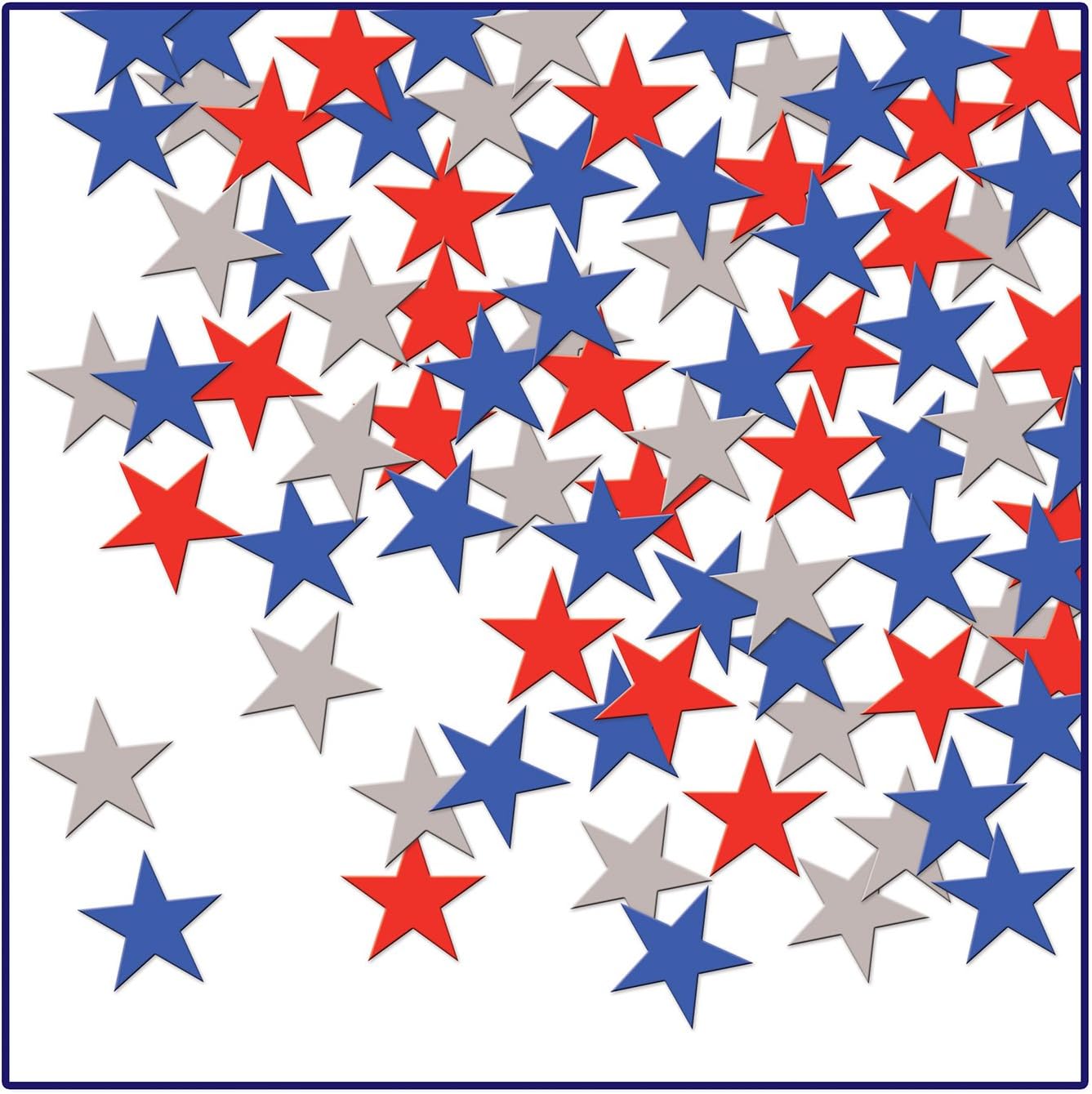 Fanci-Fetti Stars (red, silver, blue) Party Accessory  (1 count) (1 Oz/Pkg)
