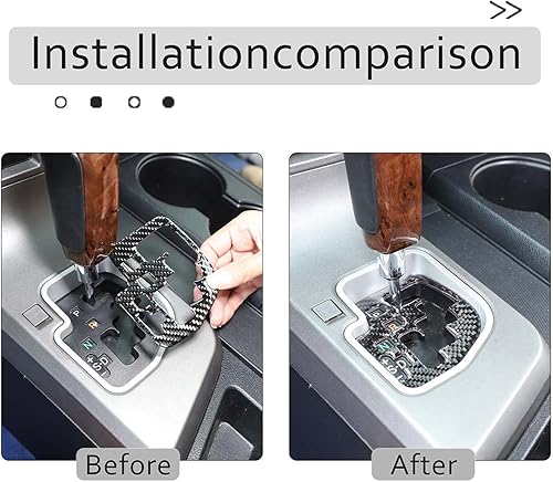 Miniatura 3 de Adhesivo para marco indicador de engranajes para Toyota Tundra 2007-2013, accesorios de consolas centrales, cubierta decorativa interior automotriz