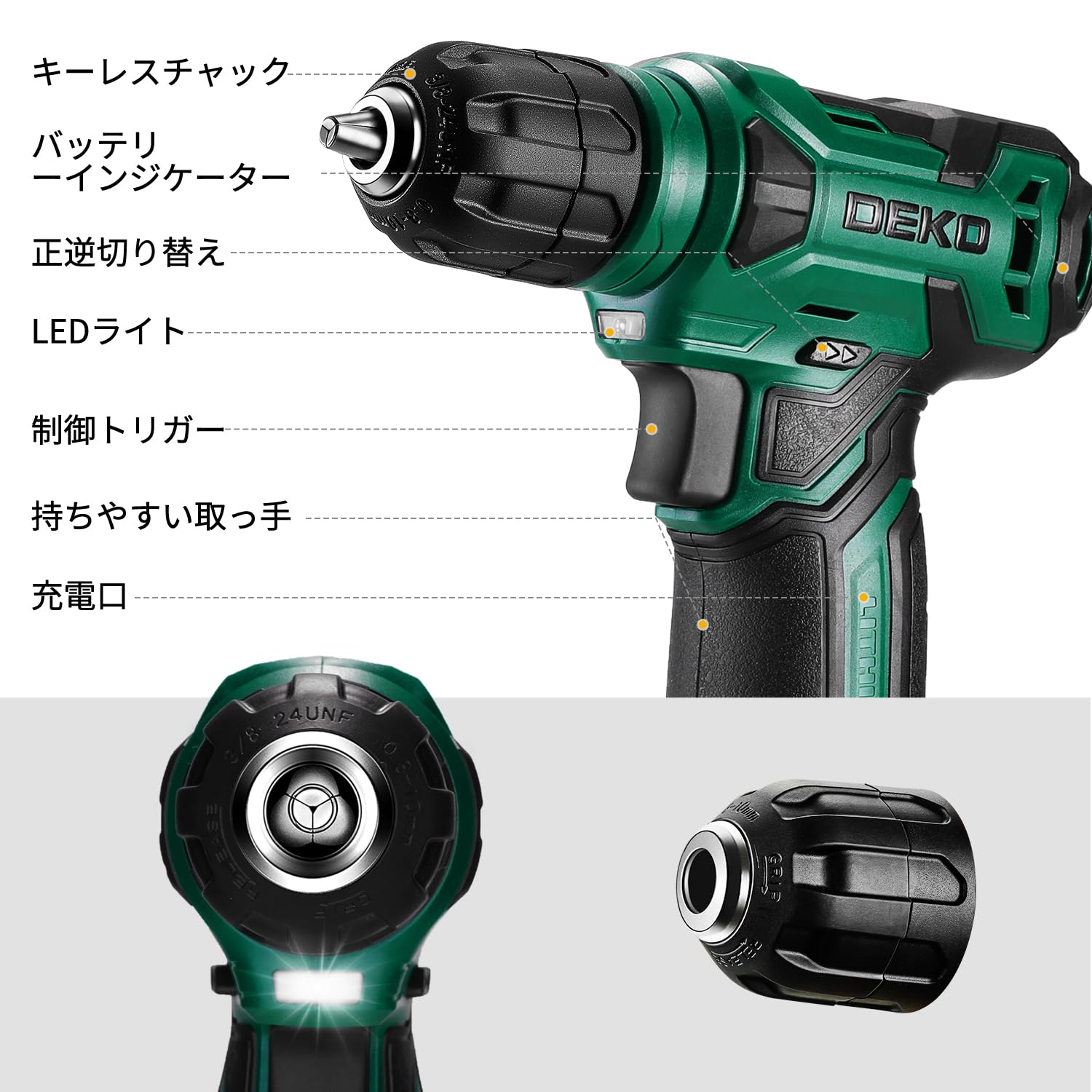 Amazon | 【8V電動ドリル付き】 工具セット 126点組 ピンク ホーム