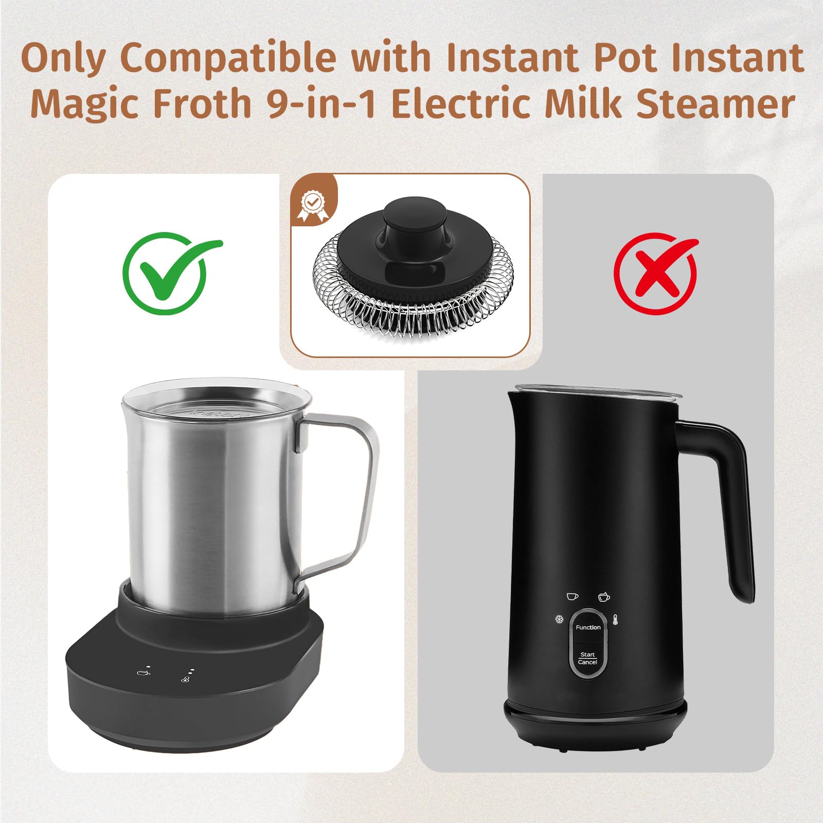 Batidores para vaporizador y espumador de leche eléctrico 9 en 1 Instant Pot Instant Pot