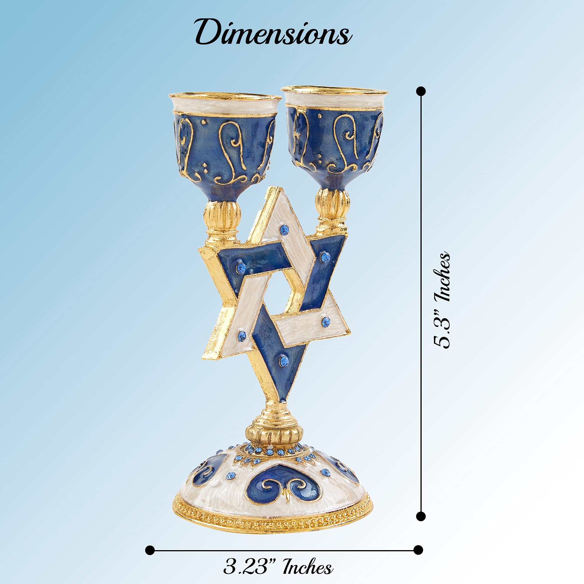 Matashi Matashi Oil Candle Holders Displays 2 Candles, Intricate