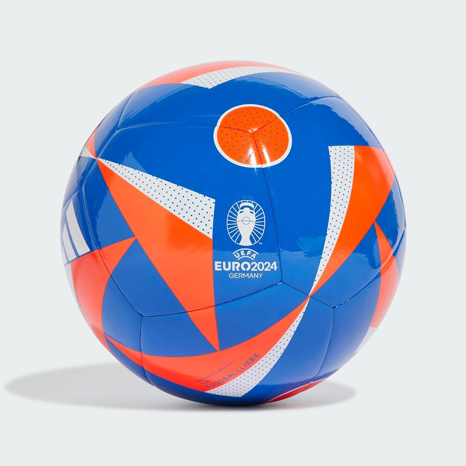 adidas Fussballliebe Club Euro 2024 Ball IN9373, Unisex, Soccer Ball, Glow Blue/Solar Red/White, 4