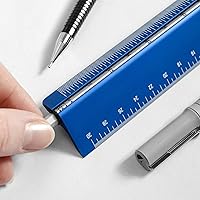 Vista 5 de Alumicolor Select-a-Scale Herramienta de dibujo métrico con varilla de calibración (30CM, verde)