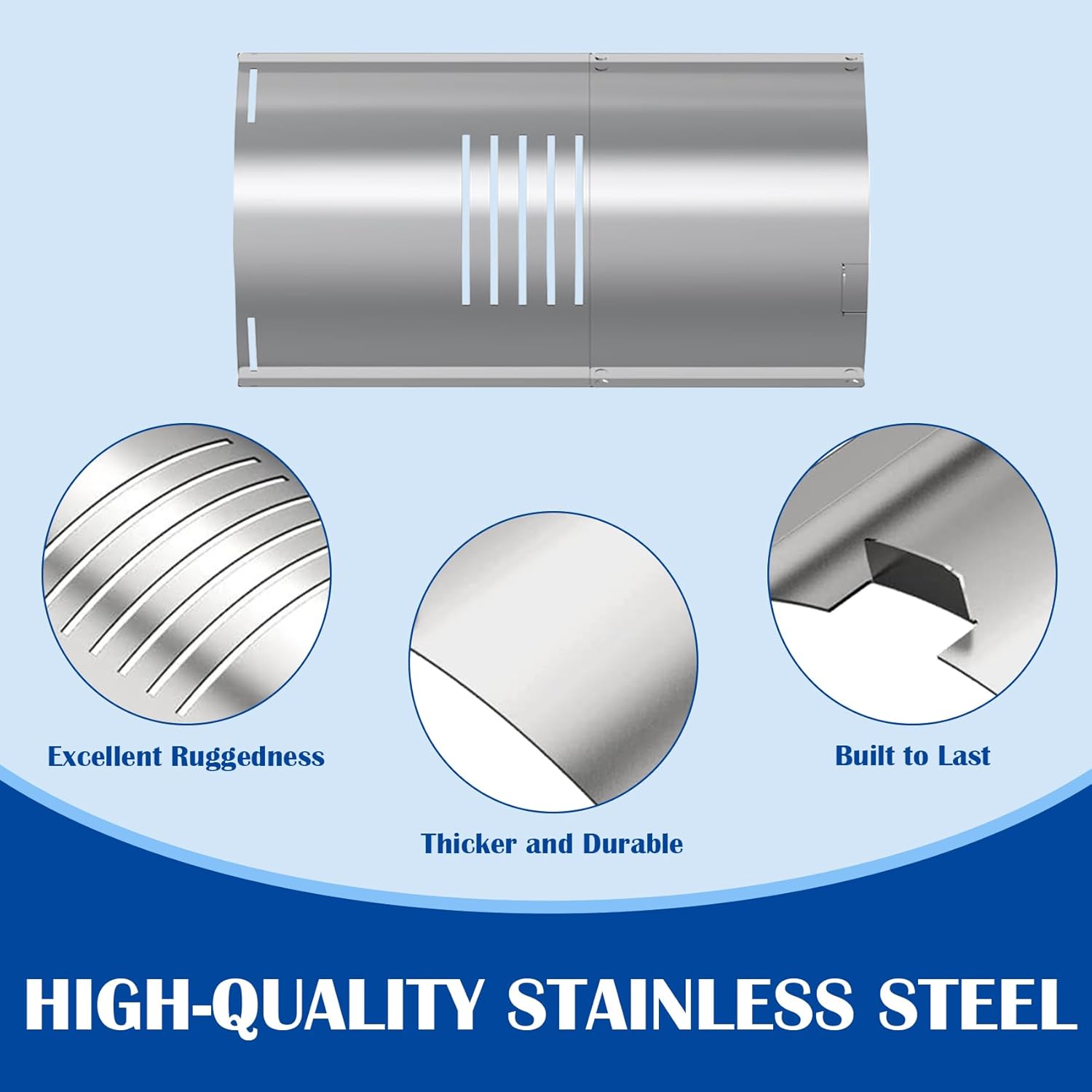 SafBbcue Flame Broiler Kit for Pit Boss 820 Series Pellet Grill Parts, Slide Cover and Bottom kit Replacement Parts for Pit Boss PB820PS1 PB820D PB820FB PB820FBC, PB820S, PB820SC Smoker Accessories