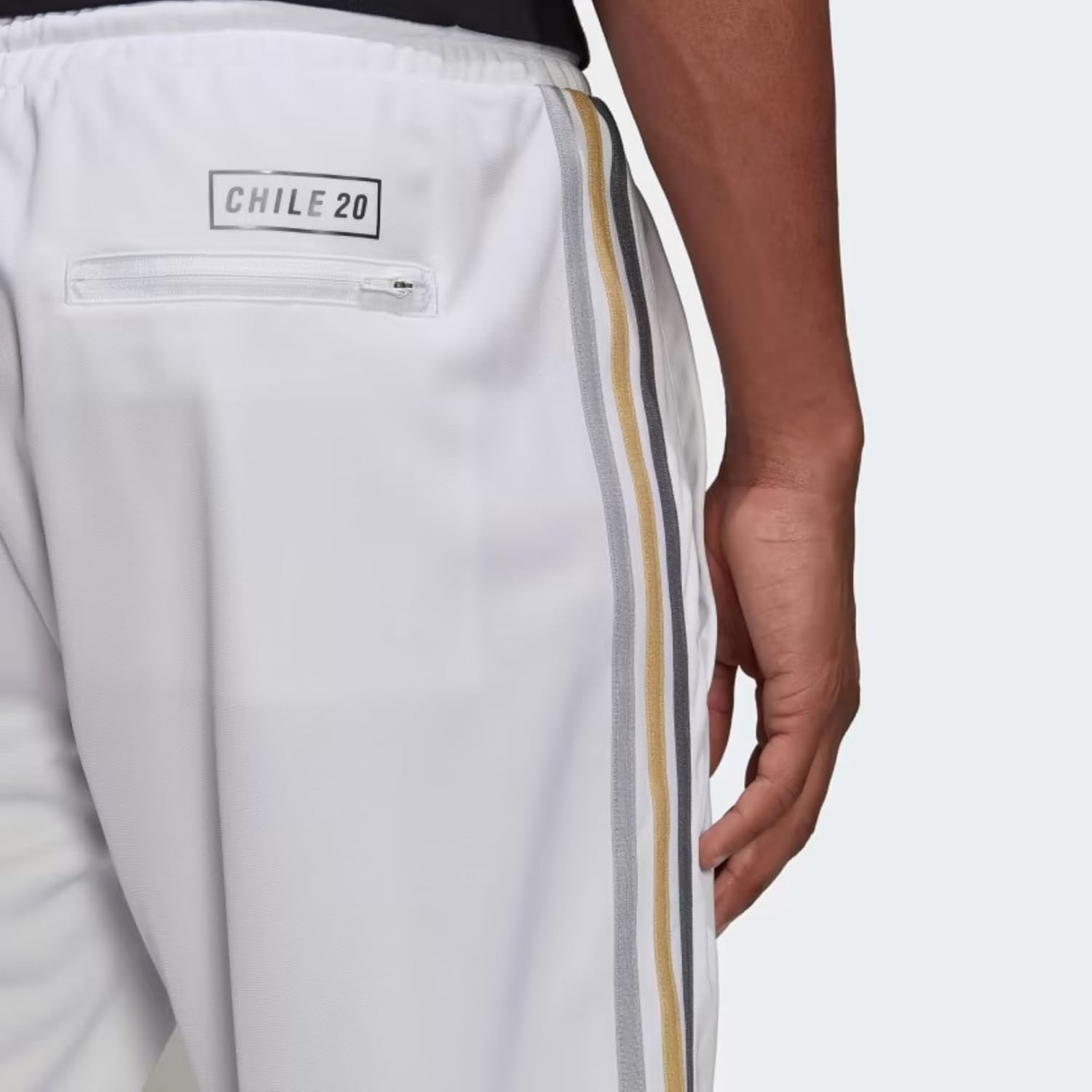 Adidas Chile 20 Men's Track Pants, White - Image 5