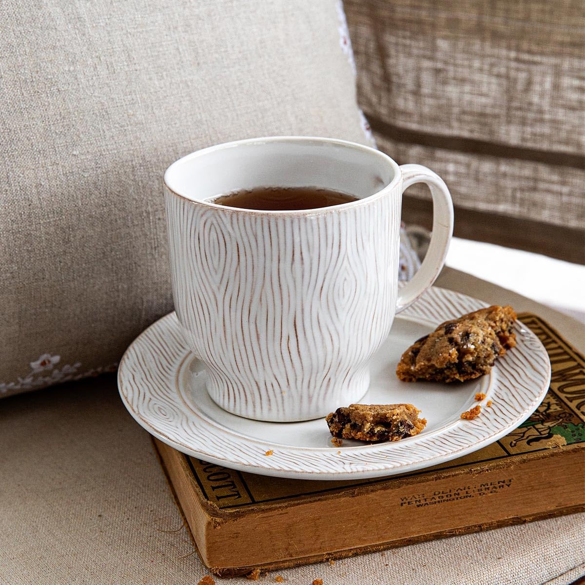 Juliska Blenheim Oak Place Setting (Whitewash, Mug)