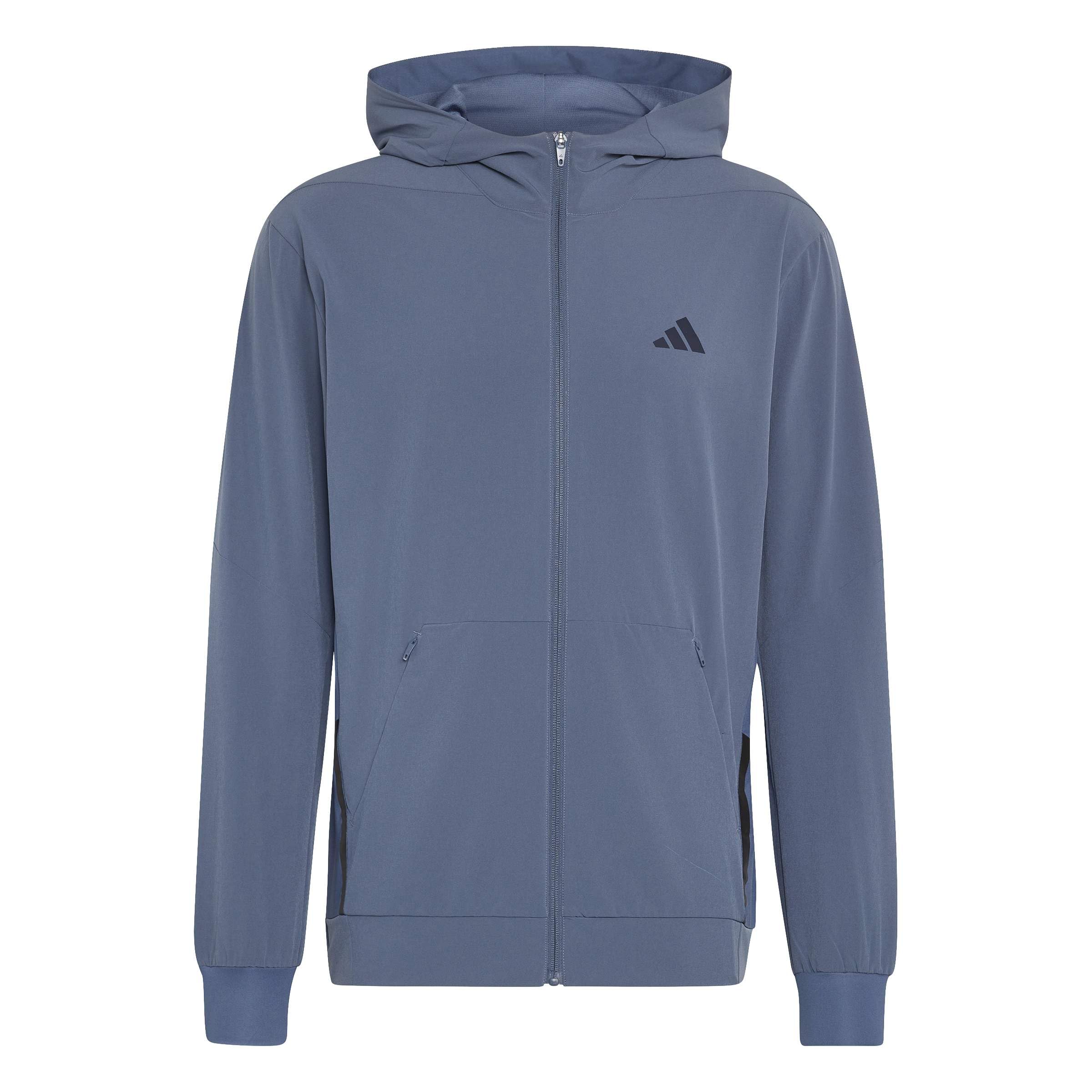 adidas Mezczyzni D4T Workout Full-Zip Hoodie Sweatshirt, preloved ink, XXL