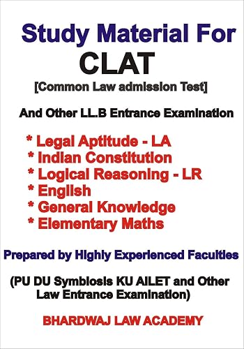 Complete Study Material For CLAT Entrance test By Bhardwaj Law Academy Delhi