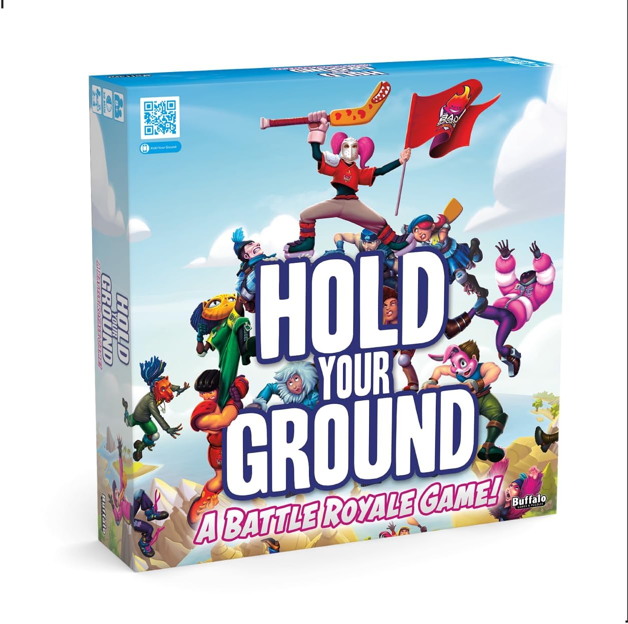 Buffalo Games - Hold Your Ground - Deck Building Action Game - Survival Space Shrinking Action - Strategic Position Game - Ages 8 and Up