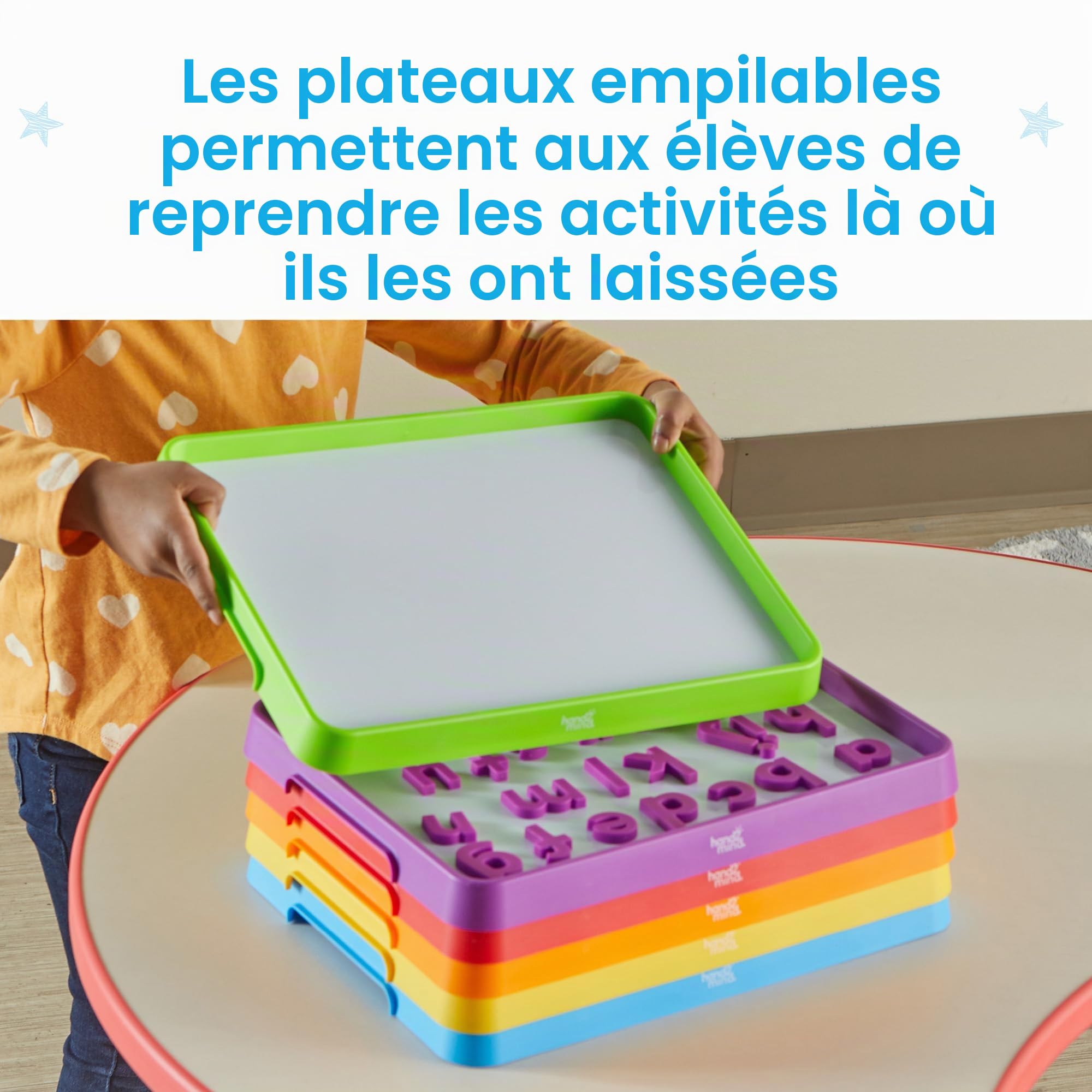 Learning Resources Ardoise Magnétique Effaçable A4 – Tableau Blanc pour Enfants – Activités Montessori, Écriture et Dessin – Fournitures Scolaires dès 3 Ans