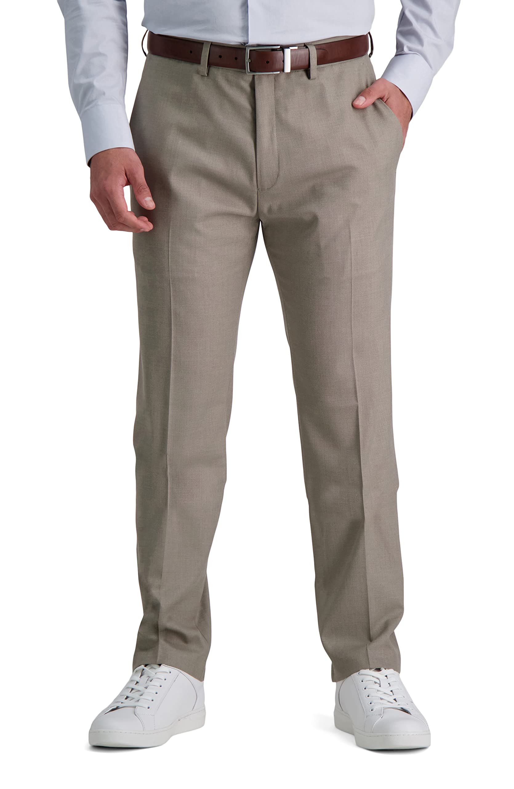 Kenneth Cole REACTION - Slim Fit Solid Performance Dress Pant, Pantaloni Eleganti Uomo