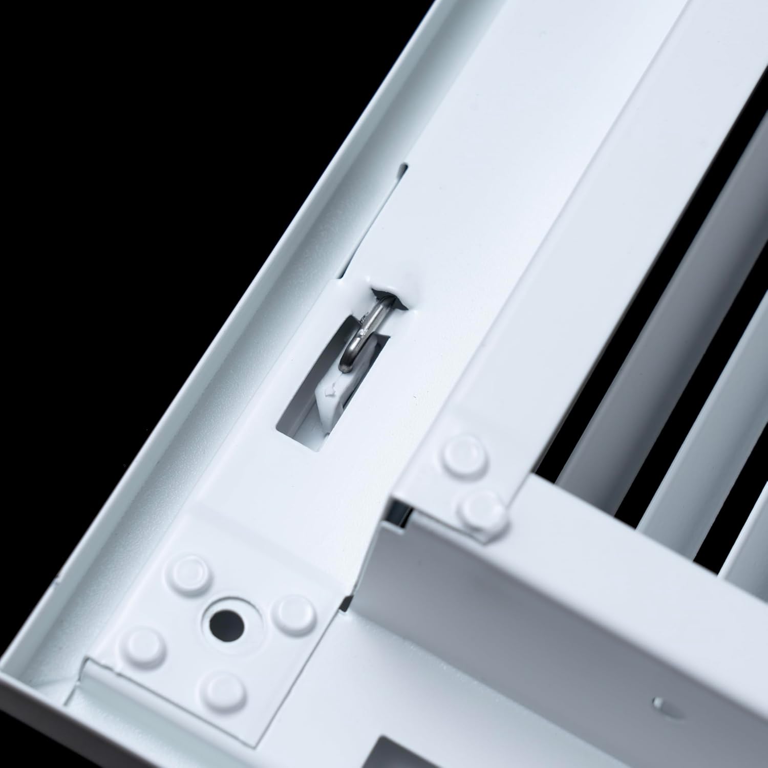 Fits 14x6 Duct Opening | Steel Return Air Filter Grille by Handua [Removable Door] for 1-inch Filters | Vent Cover Grill | White | Easy-to-Use Plastic Latches | Outer Dimensions: 16 5/8"W X 8 5/8"H image 5
