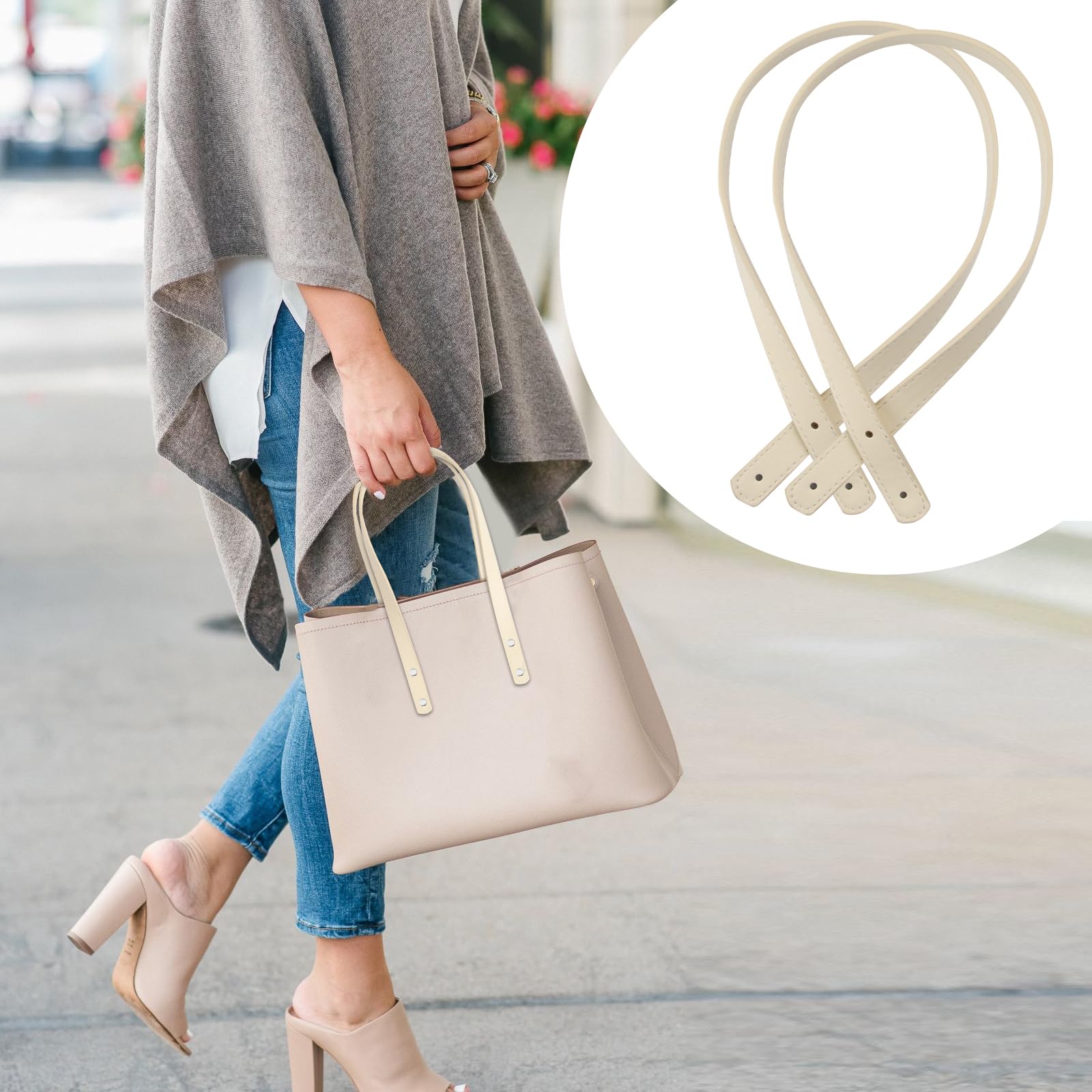 Manici Borse Di Marca SHTGOI Manici Corti Da Tasca In Pelle PU