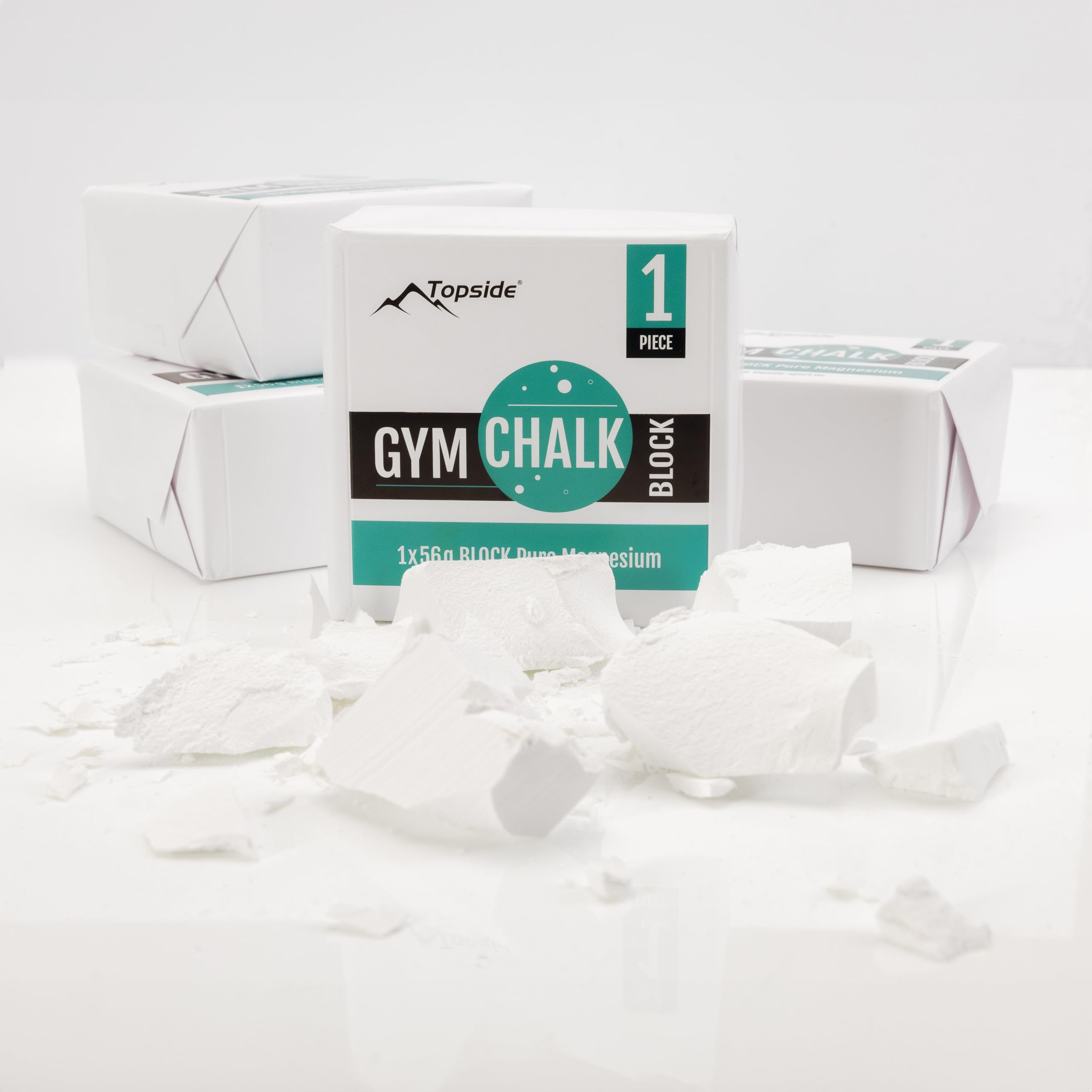 TOPSIDE Magnesite in pani (4 o 8 pani) per per allenamenti Crosstraining, Funzionale, Ginnastica Artistica e Arrampicata Sportiva