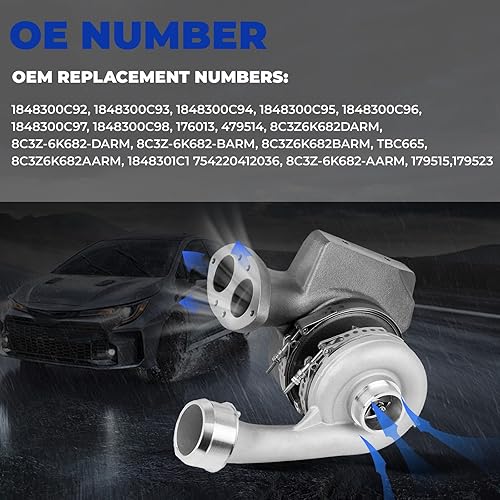 Miniatura 3 de Turbocompresor Turbo alta y baja presión compatible con Ford F-Series 6.4L Powerstroke Diesel 2008 2009 2010