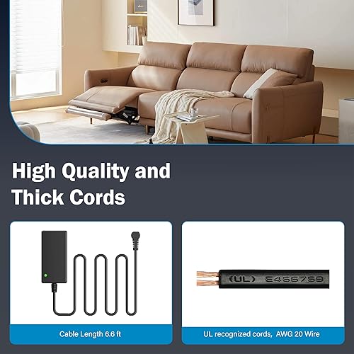 Miniatura 4 de Fuente de alimentación reclinable, modelo ZB-H290020A-C ZBPOWER ACDC Transformador de fuente de alimentación conmutada 29V 2A adaptador para silla