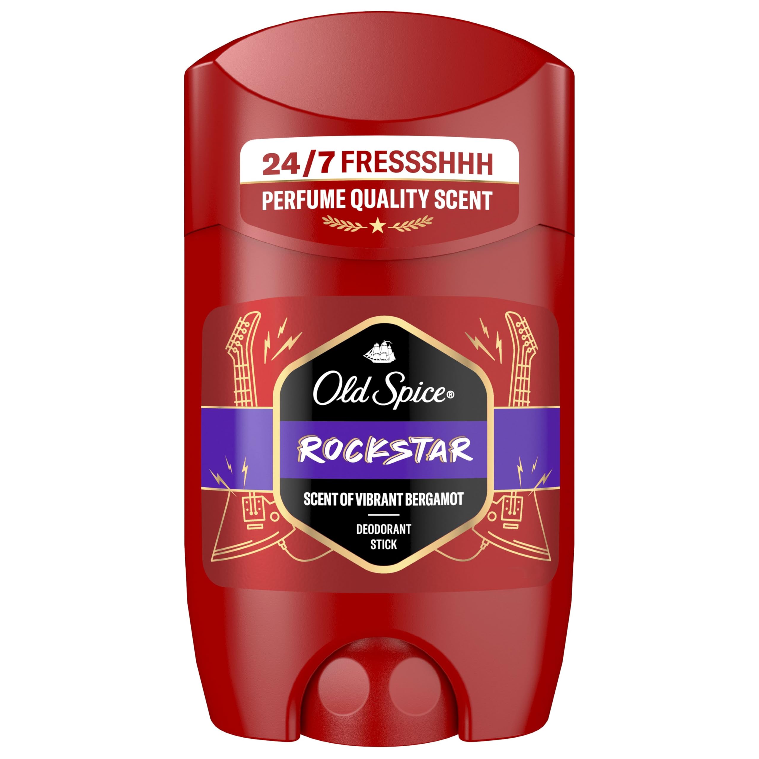 Old Spice Rockstar Desodorante en Barra para Hombre Sin Aluminio, 6x50ml en oferta en Amazon