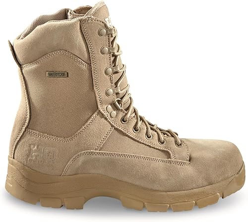 Miniatura 3 de HQ ISSUE Botas tácticas clásicas impermeables de 8 pulgadas con cremallera lateral para hombre