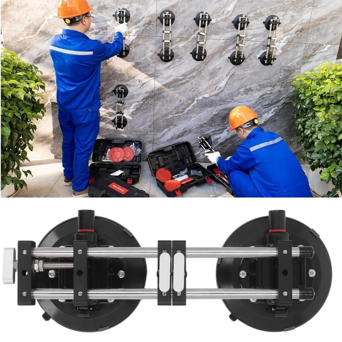 Ręczny system poziomowania blatu próżniowego, zestaw szwów z przyssawką 150 mm/180 mm, narzędzie instalacyjne do marmuru, ceramiki, płytek, szkła, granitu