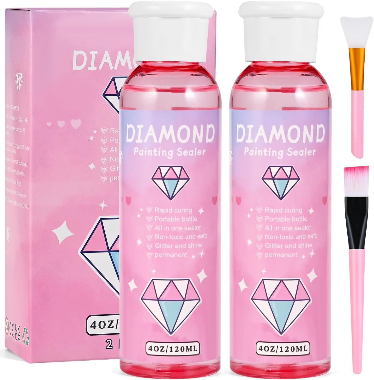 Sigillante Per Diamond Painting 5D – Colla Permanente Effetto Lucido 100 Ml, Adesivo Atossico Per Quadri Di Diamanti