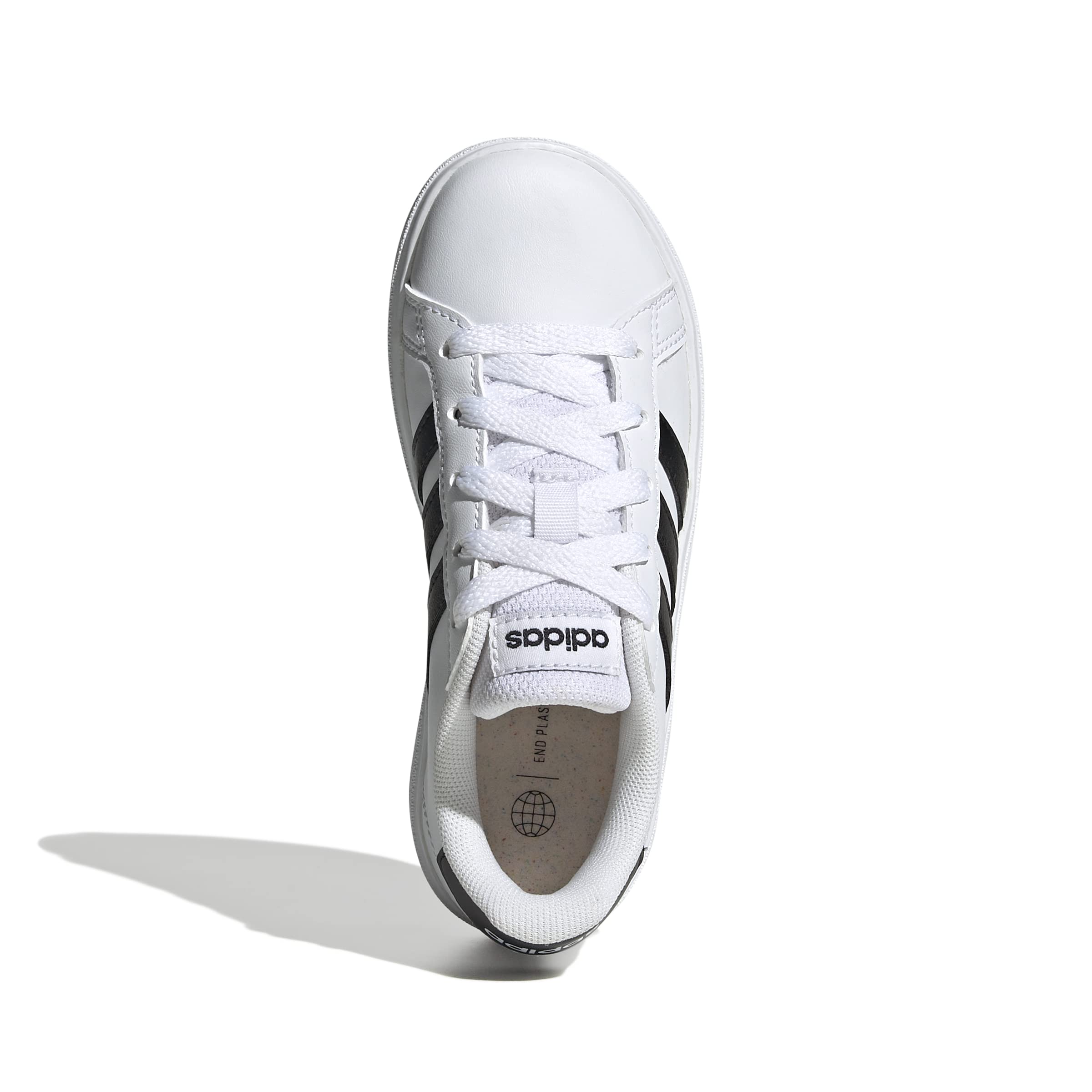 adidas Grand Court 2.0 Tennis Shoe, FTWR White/Core Black/Core Black, 6.5 US Unisex Big Kid