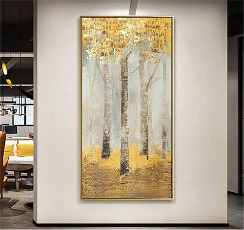 Kits de pintura de diamantes para adultos 5D arte de diamantes redondo kit de arte de diamantes abstracto dorado con puntos de diamante gemas y